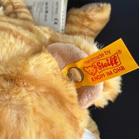 New soft Steiff 067600 Soft Cuddly Friends Toni Tiger Cub 12" floppy‎ cuddly NWT - Picture 5 of 12